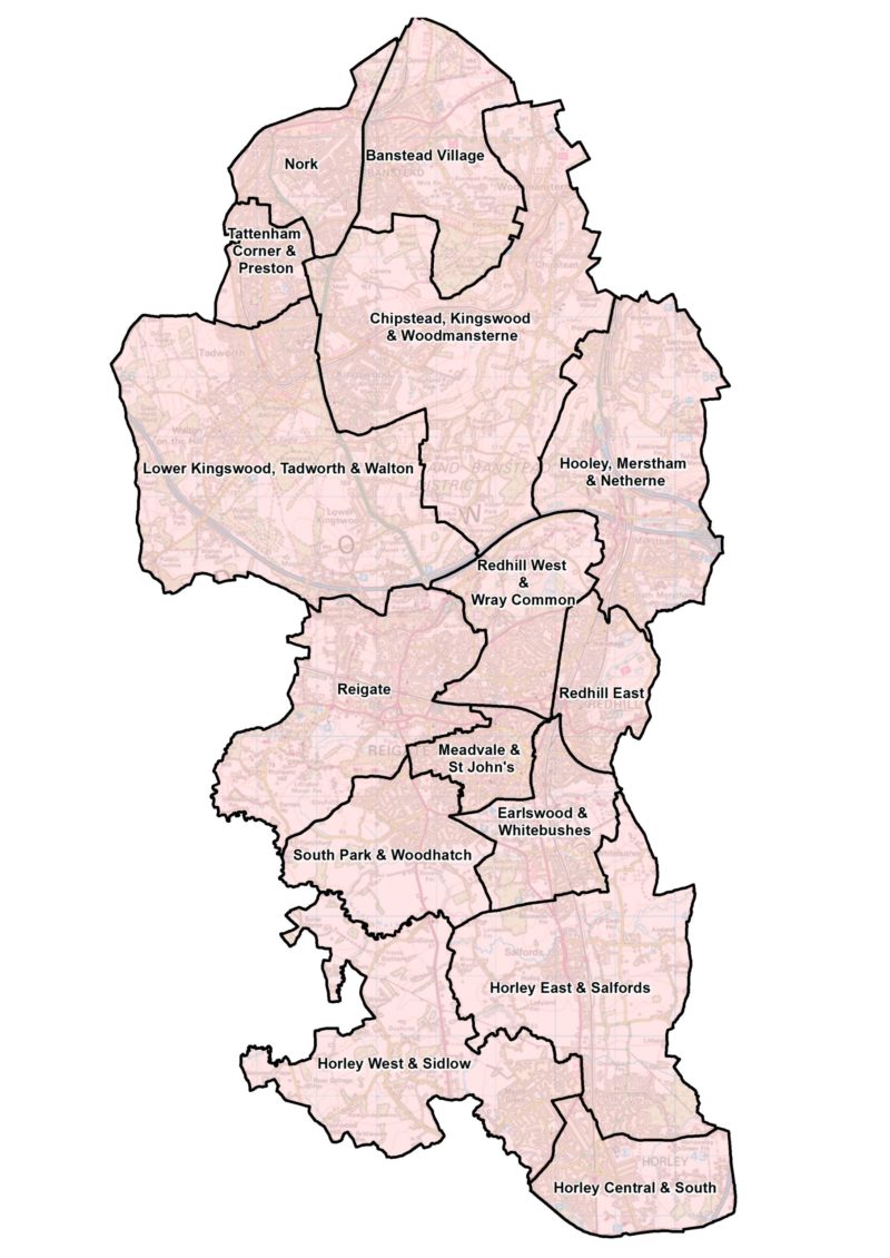 Reigate and Banstead Borough wards